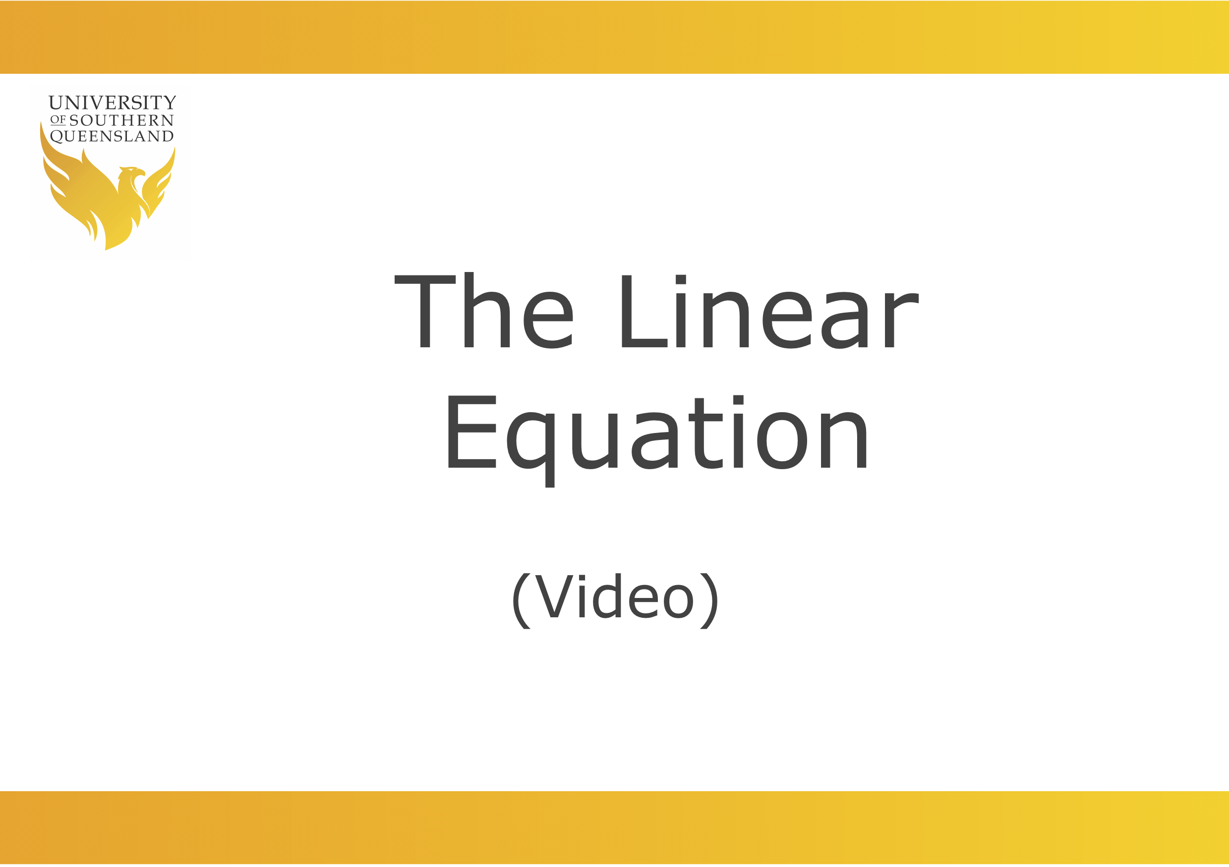 Image to play the video for the linear equation