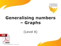 generaliseing numbers - graphs