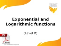 exponential and logarithmic functions