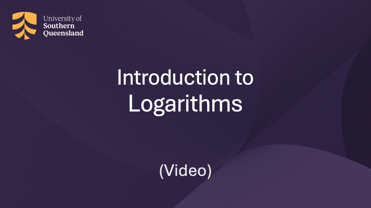 Click on the image to play the Introduction to Logarithms video.