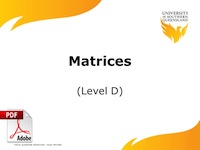 Matrices D