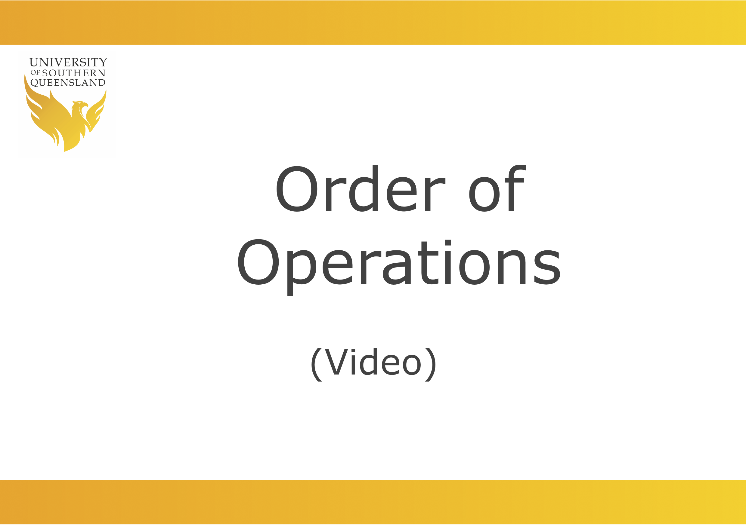 Image to click on to play the Order of Operations video.