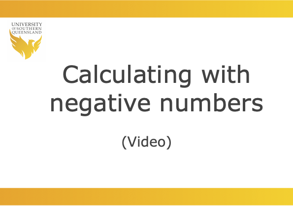 Click on the image to play the video for Calculating with negative numbers.