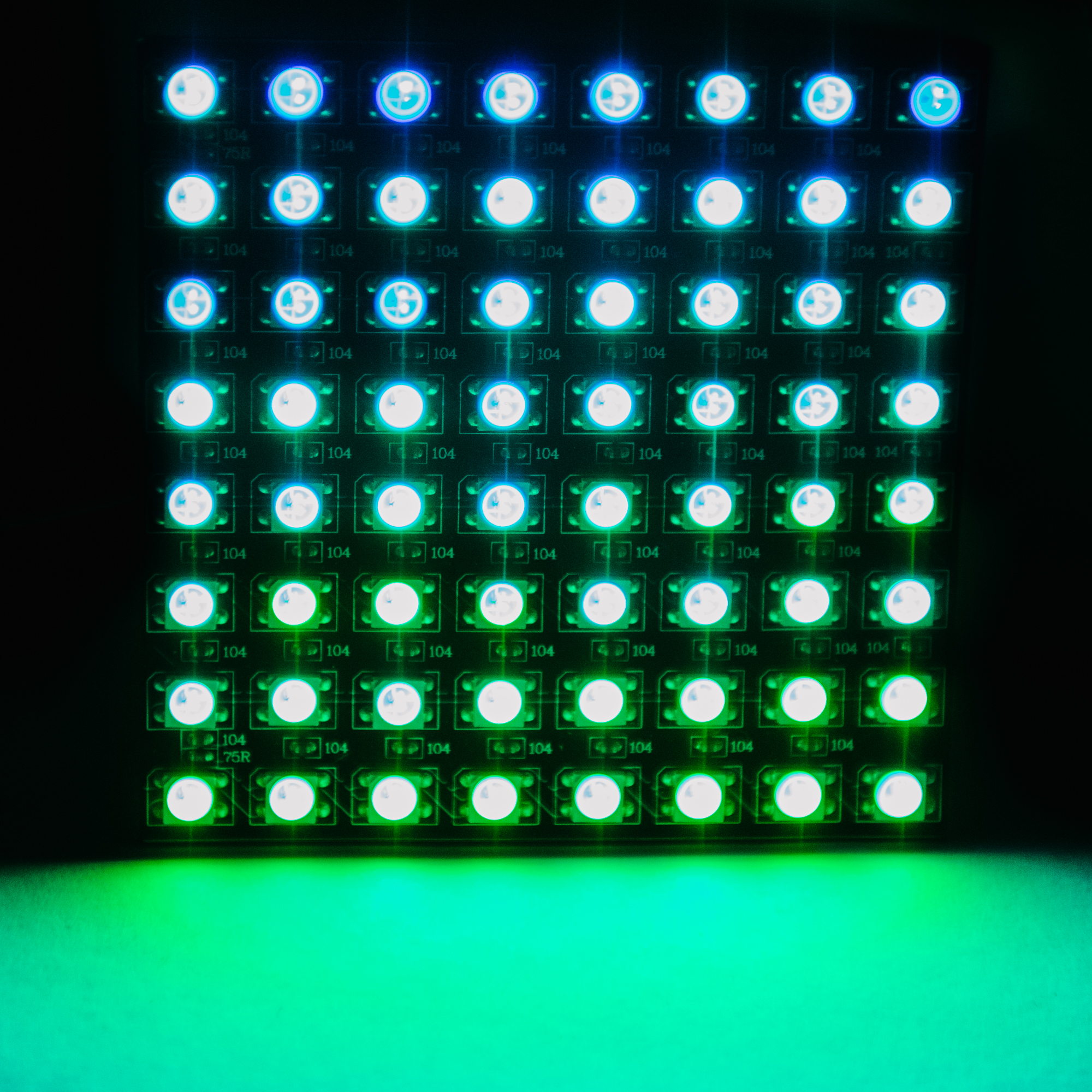 LED Matrix in the dark